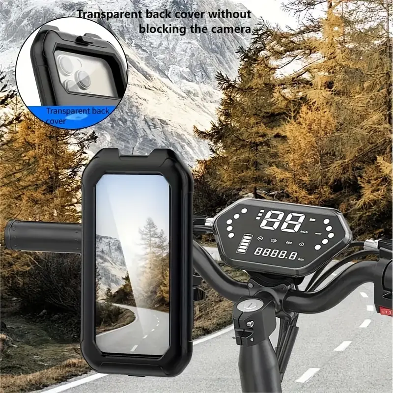 Electric Scooter Mobile Phone Holder | 360° Rotating | Waterproof