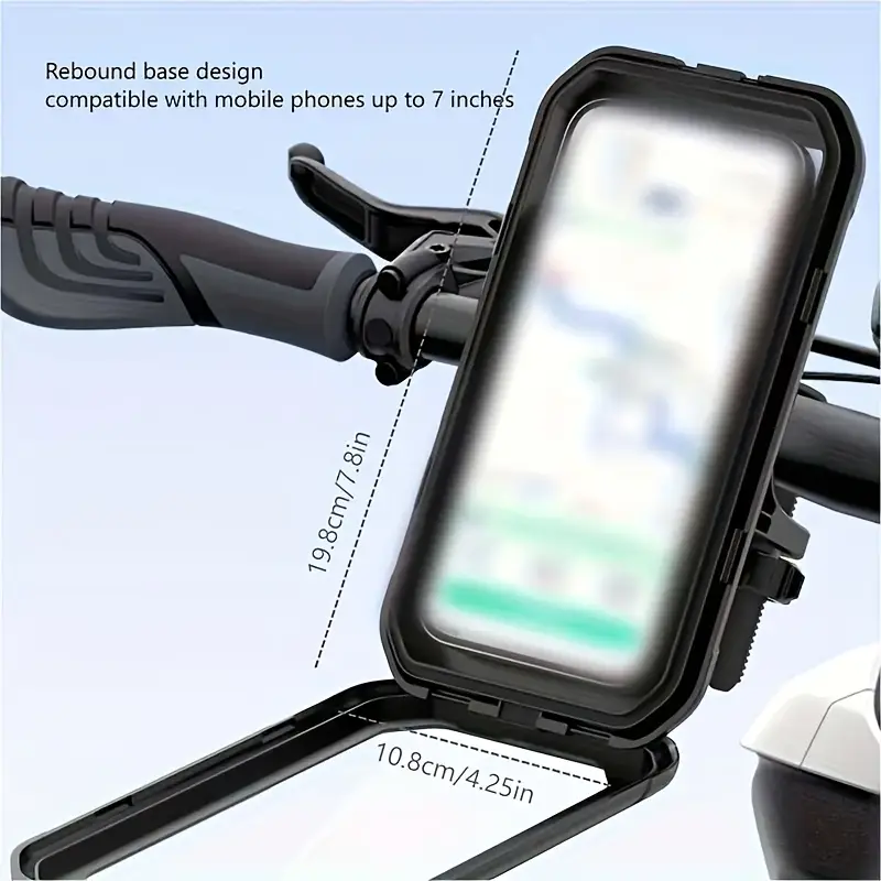 Electric Scooter Mobile Phone Holder | 360° Rotating | Waterproof