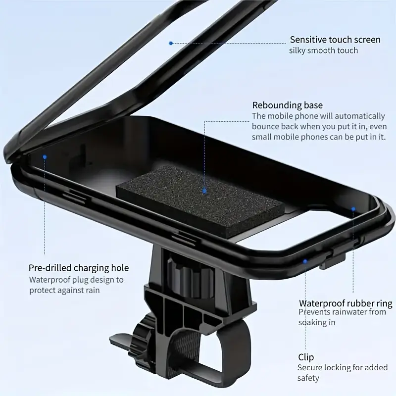 Electric Scooter Mobile Phone Holder | 360° Rotating | Waterproof