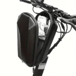 Universal EVA Fabric, Black Hard-Shell Handlebar Bag for Electric Scooters | Durable | Waterproof |Zipper Closure|