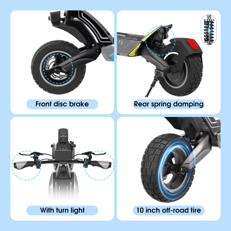 ESA GTR Electric Scooter –  1000 W Peak Power , Off-Road BEAST; Urban Ready.